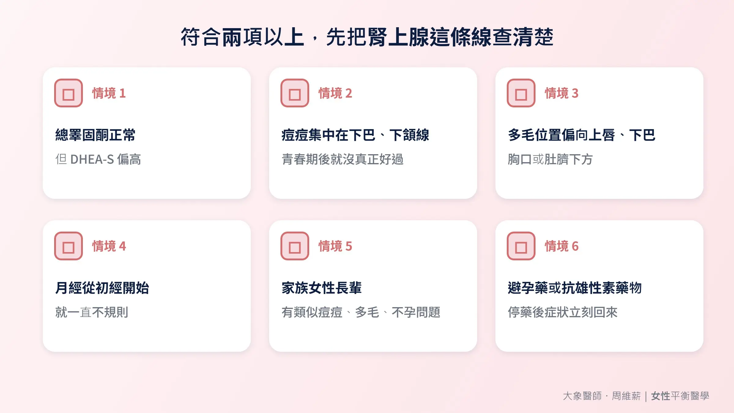 符合兩項以上，先把腎上腺這條線查清楚